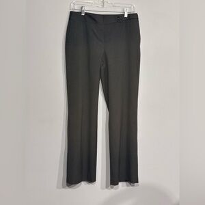 Ann Taylor Petites Classic Straight Leg Dress Pants - Charcoal Gray Size 4p